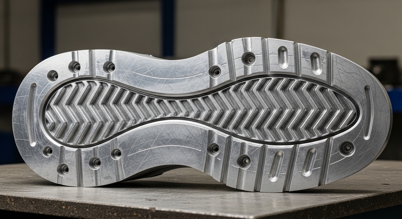 Sports sole mould closeup
